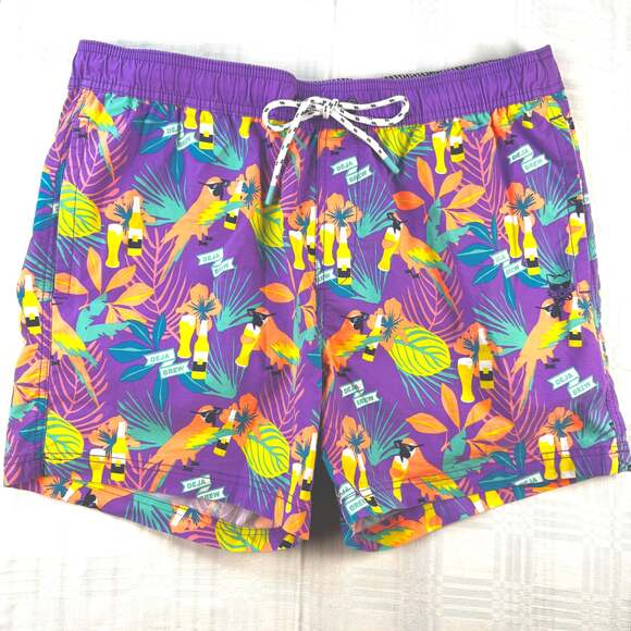 Party Pants NWOT USA Baja Brew Swim in Lavender Size XL - Picture 1 of 9